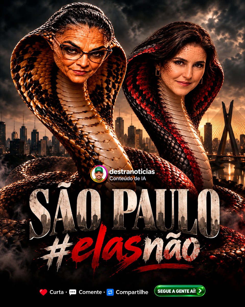DestraNoticias's tweet photo. São Paulo vai deixar essas cobras se elegerem? #elasnão https://t.co/RhzWQhS9tc
