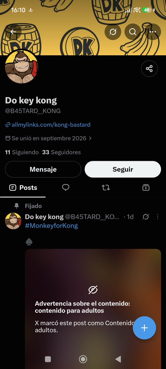 bigfatwario's tweet photo. ⚠️ ATENCIÓN A TODO EL MUNDO. DIFUNDID. ⚠️

He recibido información de que Bastard Kong se ha creado una cuenta nueva. Se ha verificado que es él por el link de su perfil, que lleva a sus enlaces de siempre.

Reportad su perfil: bloquead y denunciad hasta que no pueda volver a X. https://t.co/2rJg6jTokN