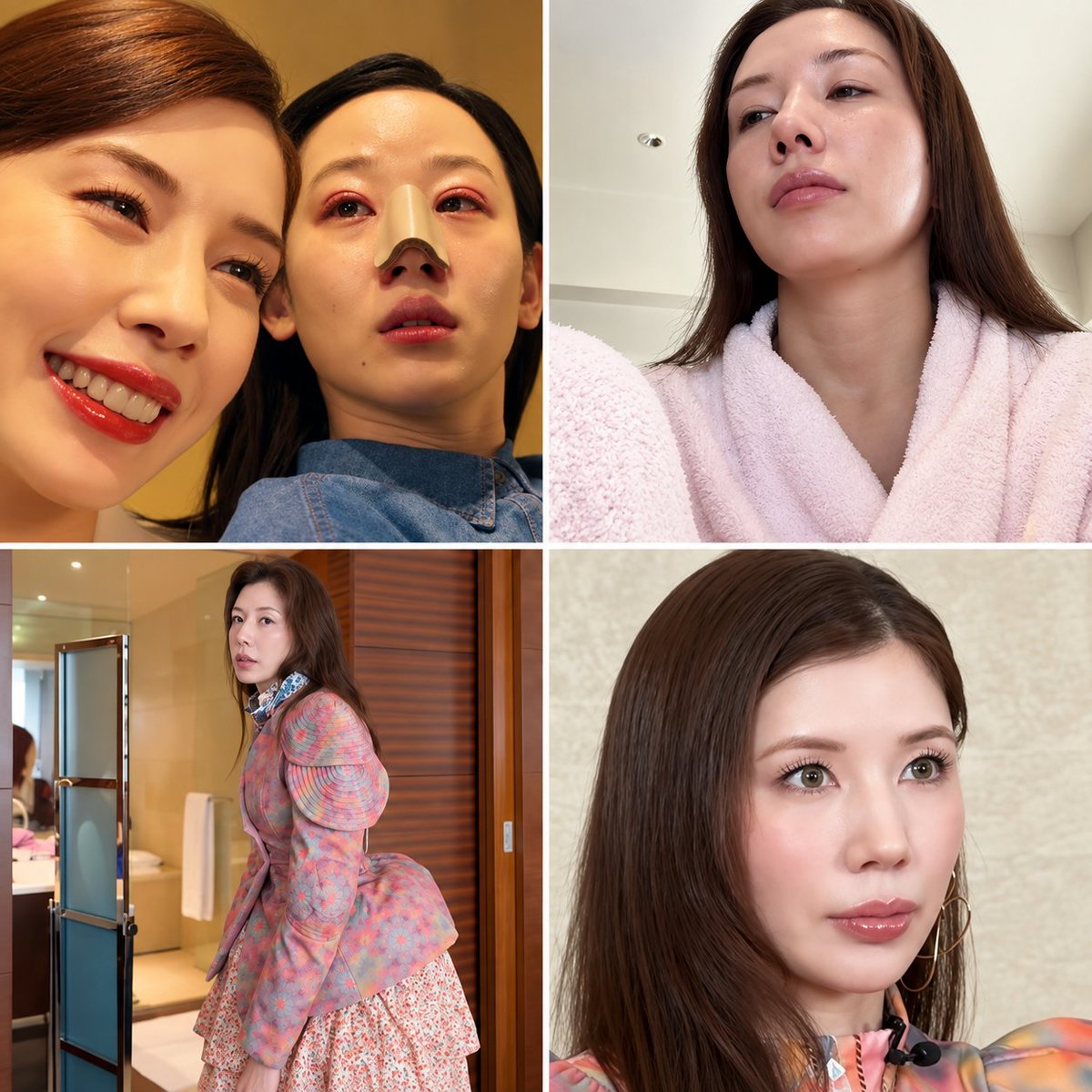 ctyjo0's tweet photo. 「すっぴんが綺麗」という話だけかと思ったら、驚くのはそこじゃなかった😳

Netflix『ダウンタイム』では、カリスマ美容外科医・遠山凜を演じる仲里依紗さん。

ドラマで見せる張り詰めた雰囲気と、YouTubeで見せる飾らない普段の姿が本当に別人レベル。

メイクももちろん凄いけど、表情や空気感までガラッと変わるのを見ると、改めて俳優って凄いなと思う。

「同一人物に見えない」「脳がバグる」って言われるのも納得w
