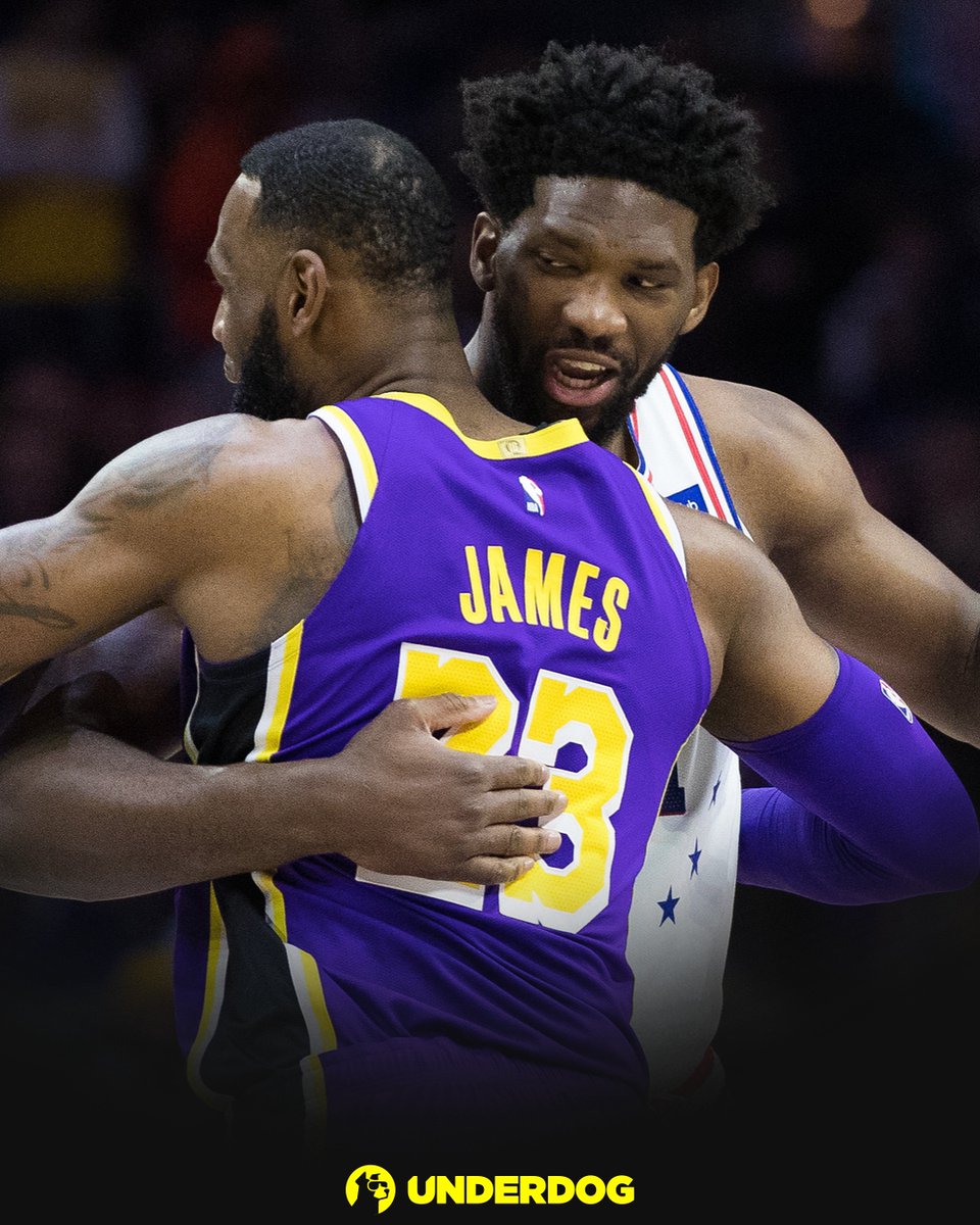 UnderdogNBA's tweet photo. LeBron James on how Joel Embiid factored into his decision to join the Sixers:

"One of the most important, to be honest, is the big fella... Only thing he has not done, and that's win a championship. And I want to try to help him get that first one." https://t.co/5nilMqsTyE