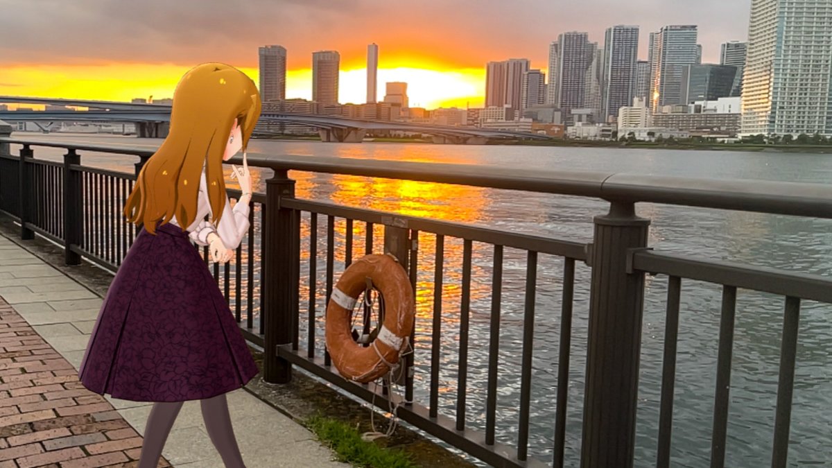 star_keychain's tweet photo. 【今日知ったこと③】
アニメと近い位置に日が落ちて光の河が見えるのは
今ぐらいの季節 https://t.co/tfcQlbCtyA