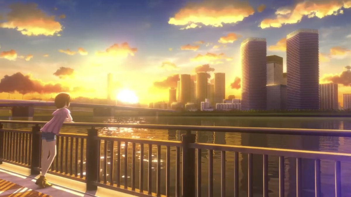 star_keychain's tweet photo. 【今日知ったこと③】
アニメと近い位置に日が落ちて光の河が見えるのは
今ぐらいの季節 https://t.co/tfcQlbCtyA