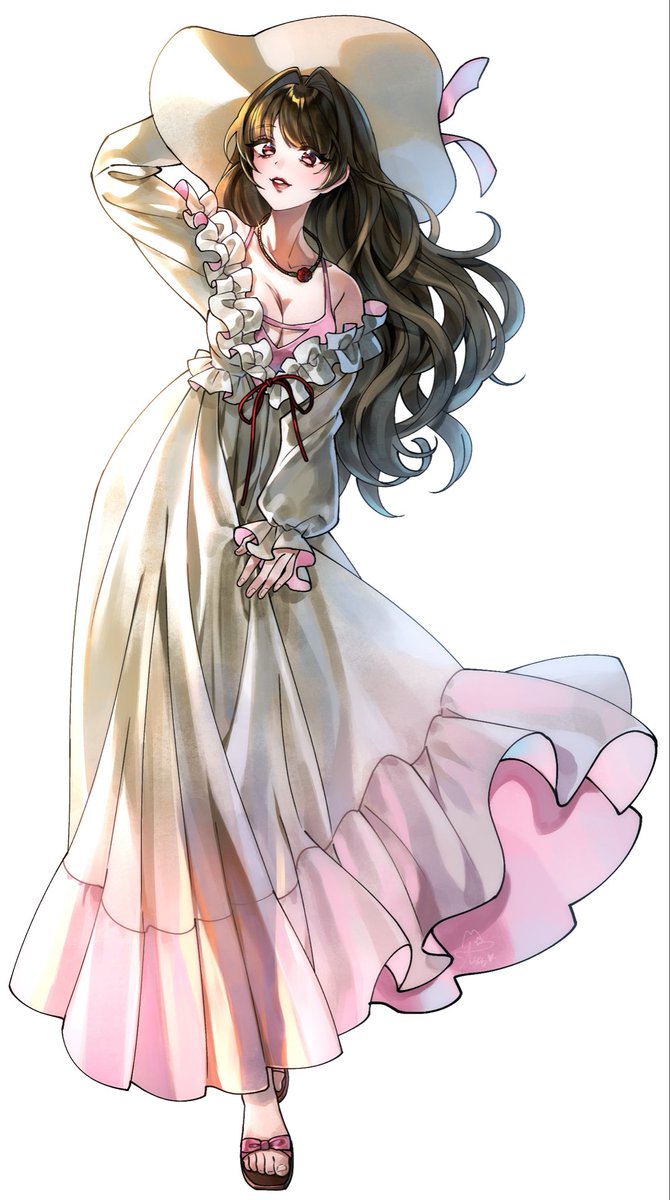 cosmic_selena's tweet photo. { Belle Thorn }

Another art i forgot to share here, Belle using one of elysia’s outfits (since she is part of her inspirations)
I wanted this to be her visiting briarland after centuries of being banished from there.

🎨 ssal_cho00 on crepe
#twstoc https://t.co/gJkKkjCo8V