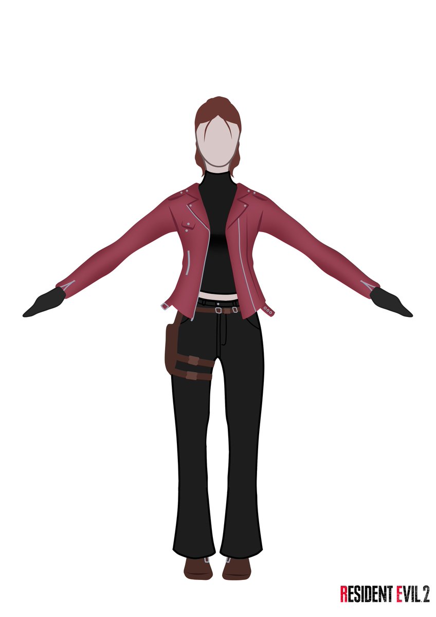 AshleySincera_'s tweet photo. Continuando o projeto, finalizei o redesign da Claire Redfield. Eu quis manter a ideia do remake, porém trazendo elementos do design do jogo original, como a paleta de cores. E assim como foi com a Ada, eu quis trazer referências mais noventistas pra Claire.

Espero que gostem! https://t.co/o4bPsc0Hes