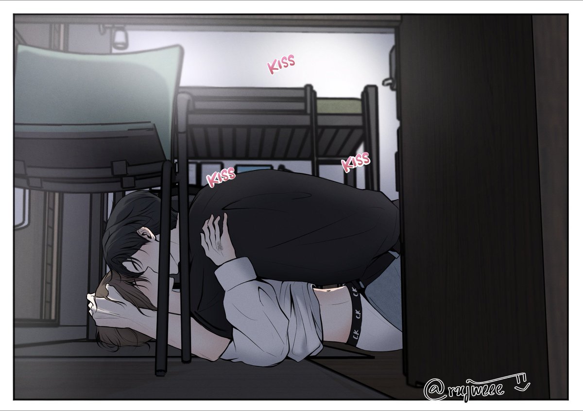 rxjweee's tweet photo. pov you are a cockroach living under table #jenren https://t.co/n9p4PLVKlP