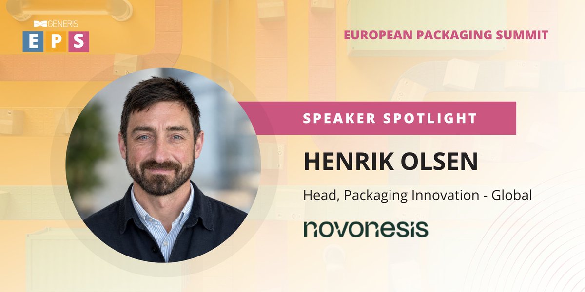 Generis_Pack's tweet photo. Henrik Olsen, Head, Global Packaging Innovation at Novonesis, shares how sustainable packaging can scale in practice ahead of the European Packaging Summit

Read the full blog: https://t.co/a6JaDX5oNu

Secure one of our final seats: https://t.co/ihmGjAGcUt

#GenerisEPS #Packaging https://t.co/XBEIegJqlV