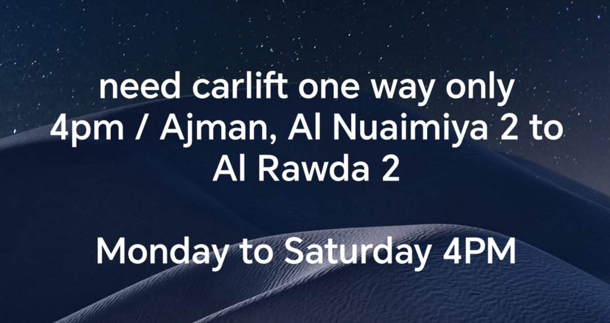 munimuni022's tweet photo. #ajman #carlift https://t.co/PBdbZAFatu