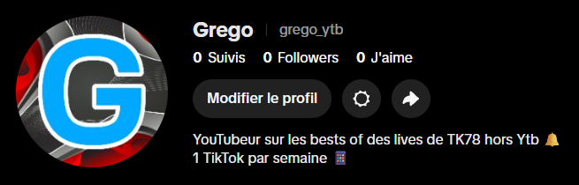 Grego_ytb's tweet photo. Demain je vais reprendre les shorts sur ma chaîne Ytb. Je compte en sortir 1 par semaine sur mes bests of des lives de TK 🔔

Aussi, vous pouvez me suivre sur TikTok où demain, je vais publier mon 1er TikTok sur un short de Gwen. Suivez-moi sur TikTok:

➡️ https://t.co/ayvQVSu7m3 https://t.co/HVbw8rHvOw