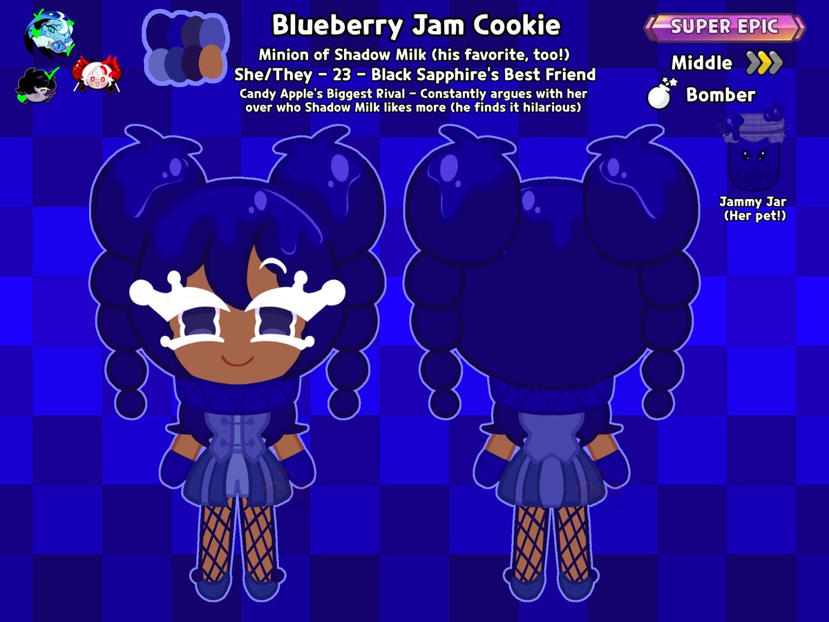 chaosthecreatr's tweet photo. @MGM_CRK CONGRATS ON 1K!! here's my baby blueberry jam cookie 🥹 https://t.co/ynU40DRnYz