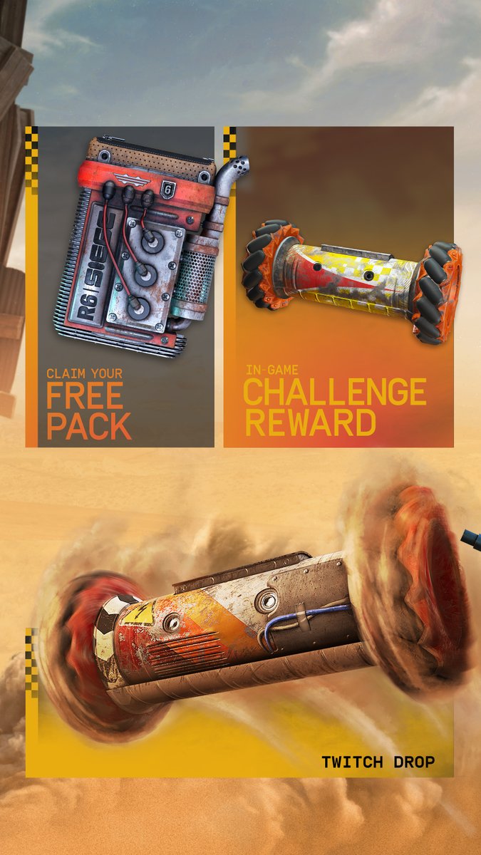 Rainbow6Game's tweet photo. 🏁 Built for the fast lane.
Take a look at the Wasteland Circuit collection! https://t.co/Zi0rToa7LU