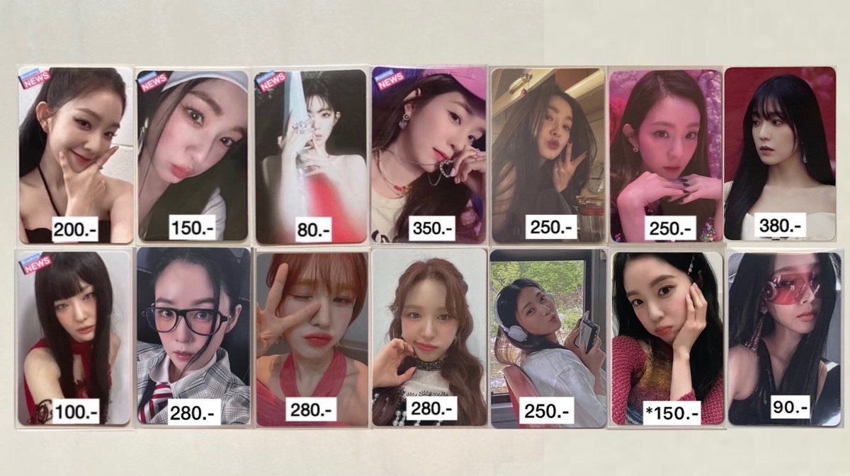 cakeforsell's tweet photo. 📮 wts | พร้อมส่ง Red Velvet - Photocard

การ์ดไอรีน, ซึลกิ, เวนดี้, จอย, คาริน่า.
➖ RtoV, Chill Kill, Birthday, Like a flower, POB, hello, Whiplash,Biggest fan 레드벨벳 양도

สนใจเมนชั่น / DM ได้เลยคับ 💌
#ตลาดนัดredvelvet #ตลาดนัดรวว #ตลาดนัดaespa https://t.co/xfrosp8Gwo