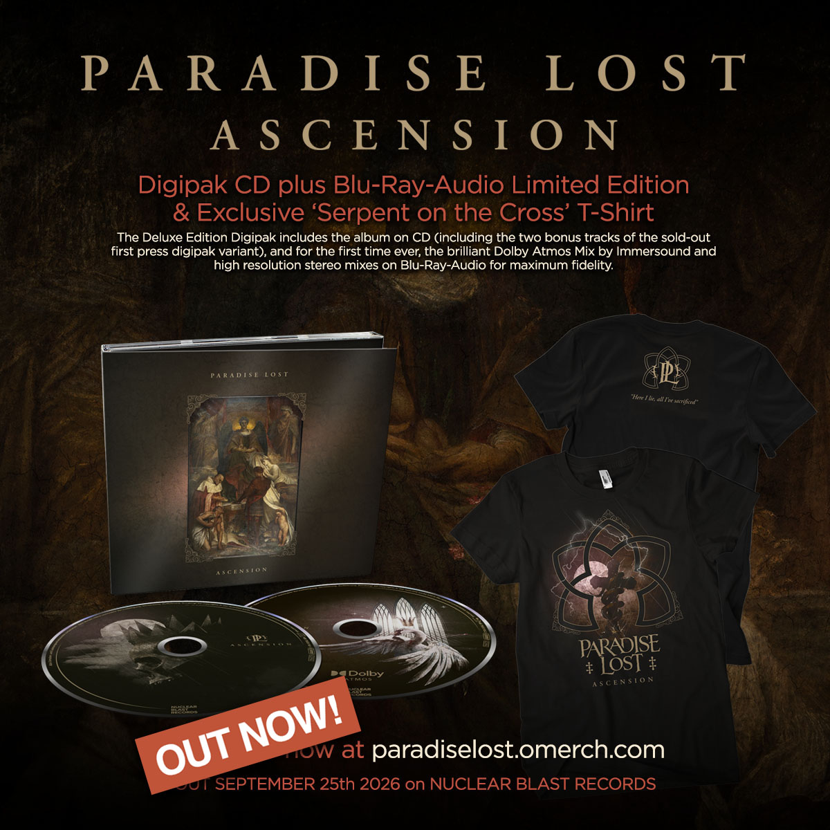 OfficialPL's tweet photo. OUT NOW!  Ascension deluxe edition digipak. 

Includes the album on CD (including the 2 bonus tracks), and the brilliant Dolby Atmos Mix by Immersound and high resolution stereo mixes on Blu-Ray-Audio for maximum fidelity

Order now at https://t.co/DzsK8Mwi8B https://t.co/2PWvmUlFBy