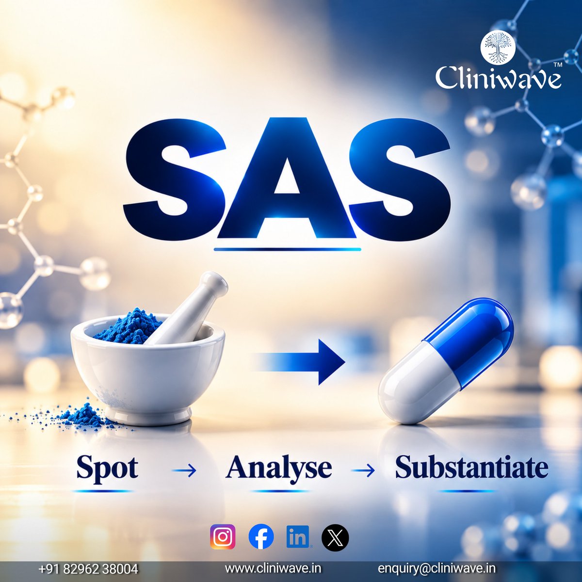 cliniwave's tweet photo. Clinical SAS isn't just an organization of data, it is processing of raw medical data to evaluate the effectiveness of drugs 💊
Discover the unknown with @cliniwave !
#clinicalsastraining #biostatistics #clinicalstudies #statistics https://t.co/NzriNeI3cY