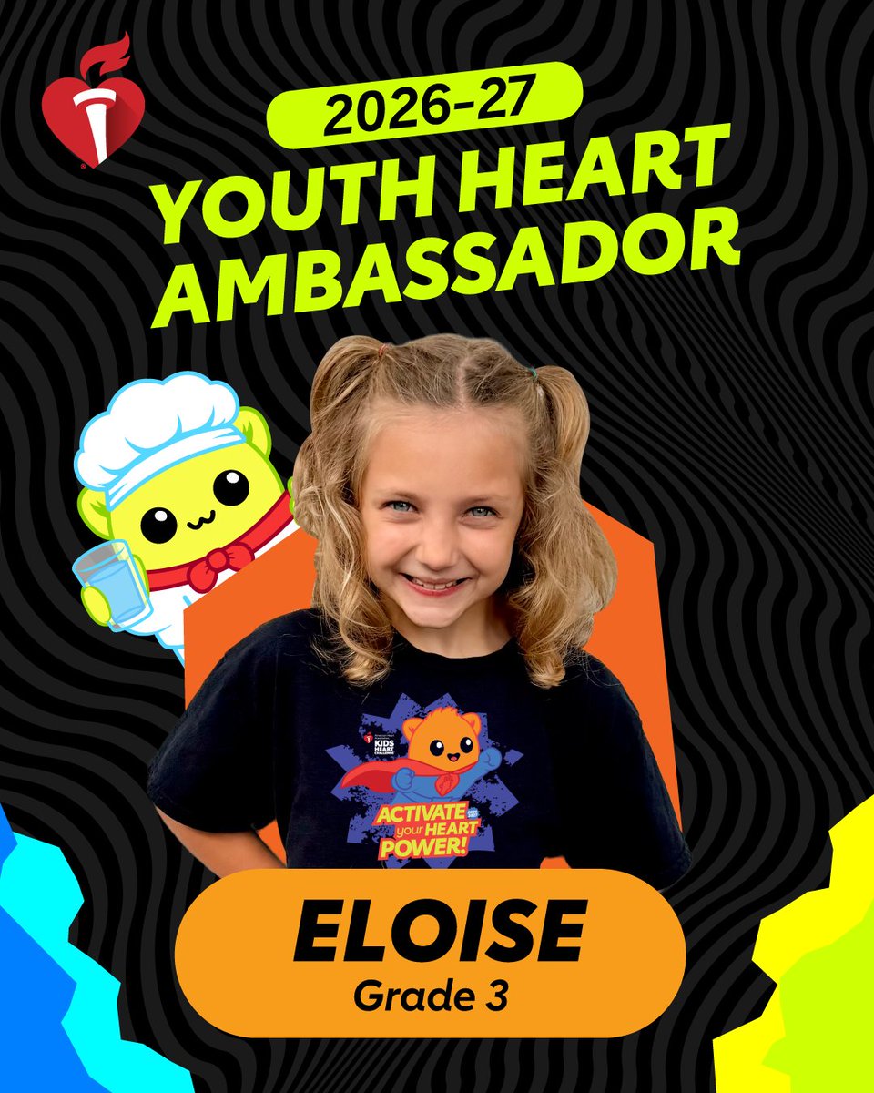KidsHeartChall's tweet photo. ✨ Youth Ambassador Spotlight: Eloise ✨ 

Eloise was born with multiple congenital heart defects that weren't discovered until she was 3 years old.  As a Youth Heart Ambassador, Eloise is sharing her story to help other children with special hearts know they're not alone. https://t.co/TXVRiZuqSD