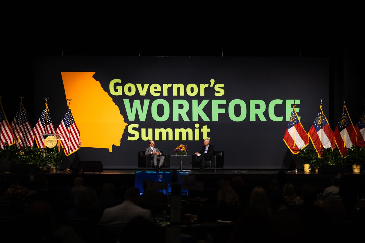 atlchamber's tweet photo. 13 years as the No. 1 state for business starts with a strong workforce.

Yesterday in Atlanta, @GovKemp joined education, business and workforce leaders at the Governor’s Workforce Summit to highlight Georgia’s continued investment in talent.

From K-12 through higher education and technical training, Georgia is building strong talent pipelines that connect people with opportunity and employers with the workforce they need to grow.

The result? A workforce that keeps Georgia competitive and ready for what’s next.