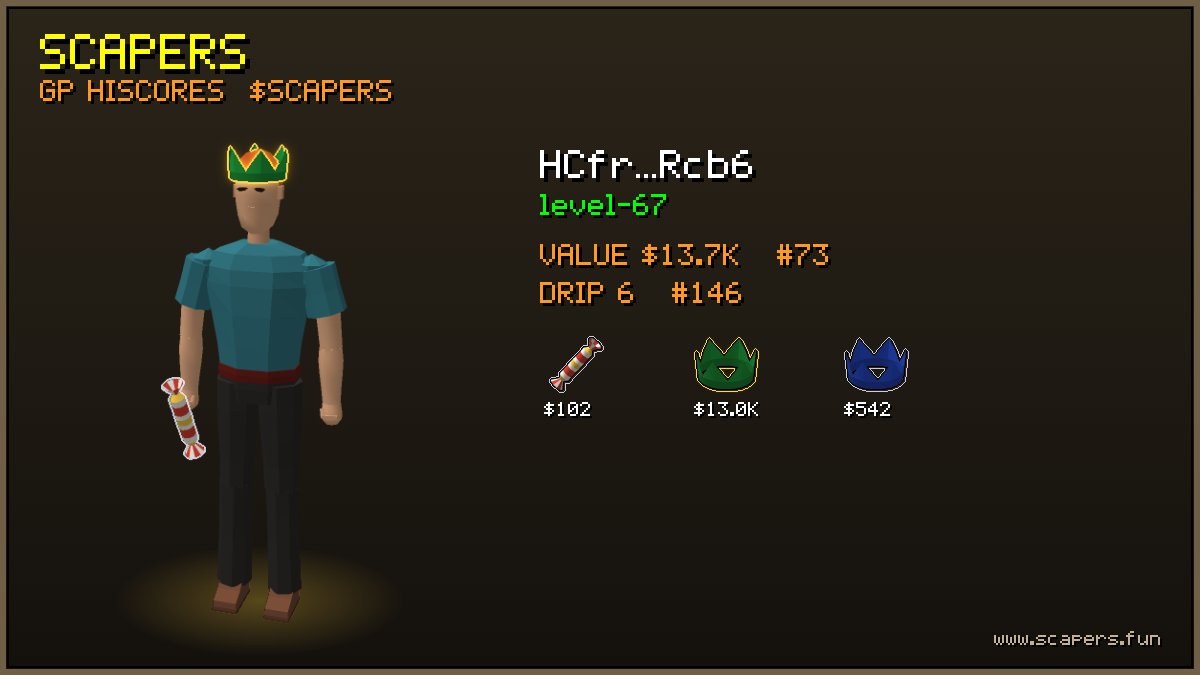 Scapers_sol's tweet photo. @Zeeeeeep You just need to gear up abit more, no shiny items yet Scaper.... 👀 https://t.co/dyQe2KV2uc