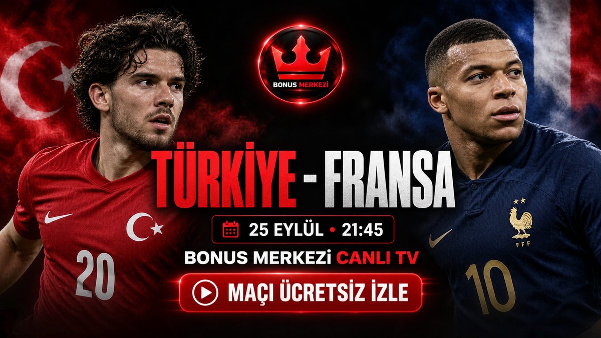 GuncelBahisTR1's tweet photo. 🌙 CUMA GECESİ FUTBOL!

Bu gece futbol planın hazır: Türkiye–Fransa! 21:45’te maçı ücretsiz izlemek için Canlı TV bağlantısına git. 📺

🔗 Canlı TV: https://t.co/vNhT6BJNWL
👉 Linke tıkla!

#TürkiyeFransa #UluslarLigi #MaçGünü #Futbol https://t.co/lbZuxYqZtv