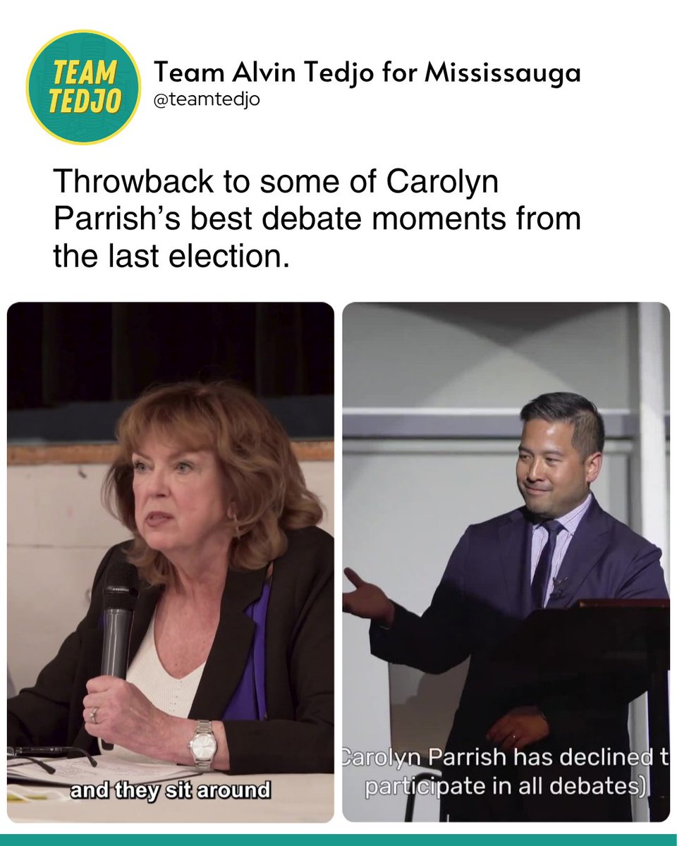 tedjoHQ's tweet photo. In honour of today's debate, we're sharing some of @carolynhparrish best debate moments from 2024. https://t.co/qESXUEj7de
