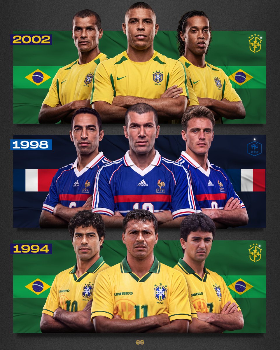 EmilioSansolini's tweet photo. The last World Cup winners’ trios. 🏆 Which one would you pick? https://t.co/P0sG0dYg5l