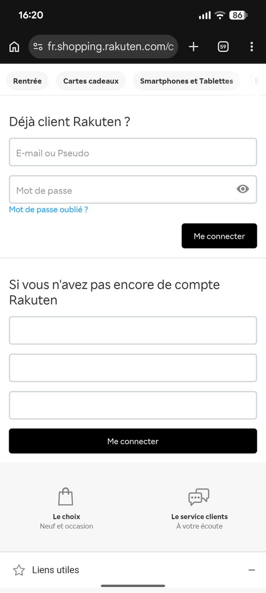 Ouarss's tweet photo. @RakutenFrance Bonjour,

J'ai bien reçu le mail.
Pour accéder à l'interface d'envoi, lien dans le mail (zendesk) redirige vers... Le login rakuten. Donc à nouveau coincé.

Vois avez déja toutes les captures, et même vidéo (youtube lien privé en MP). https://t.co/FI8Yxdo4mL
