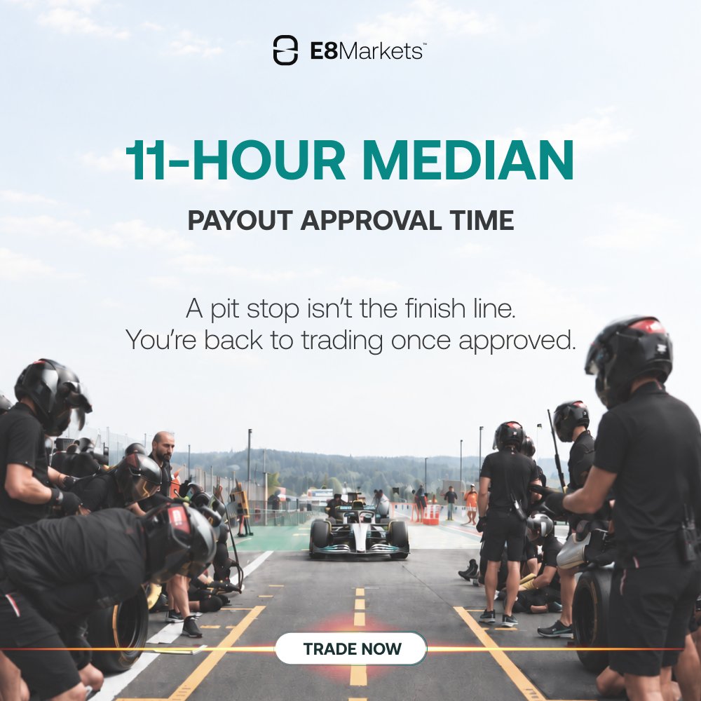 E8Perpetuals's tweet photo. 🕙 Our median payout approval time is 11 hours.

Once approved, you can get straight back to trading — no need to wait for the funds to arrive.

Approval is just a pit stop. https://t.co/dsx76yIR8X