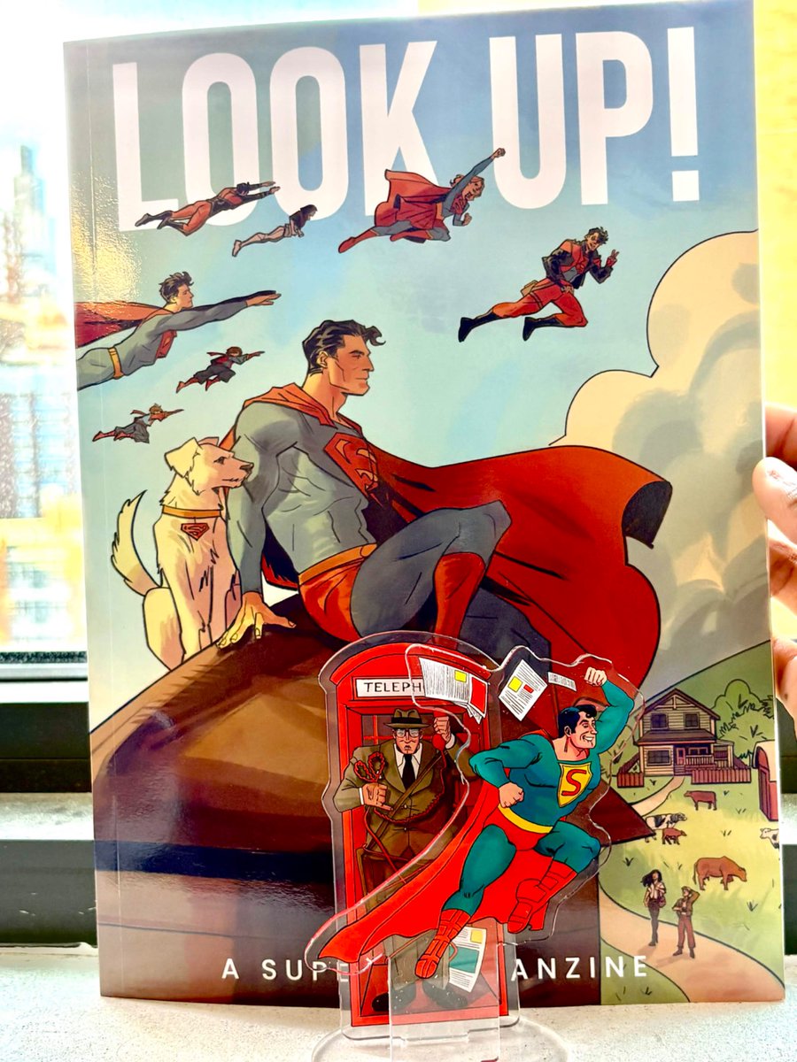 superstaraction's tweet photo. IT’S A BIRD…IT’S A PLANE..IT’S…A ZINE?

thanks a bunch to the folks at @Superman_Zine for letting me design a standee for their awesome zine celebrating Superman!

leftover sales are soon! check em out! https://t.co/R75fTdiKO1