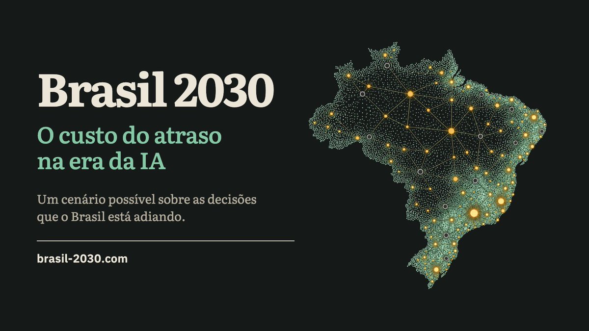 coproduto's tweet photo. Nos últimos 2 meses, eu trabalhei com um pessoal muito foda pra tentarmos modelar e mapear o destino do Brasil na revolução da IA se as coisas continuarem do jeito que estão. 

Hoje estamos publicando nosso cenário atual. Ficarei muito feliz se lerem. Link nos comentários. https://t.co/yqEzKCreYS
