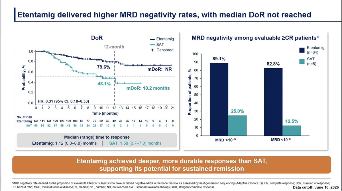 Samer Al Hadidi, MD,MS,FACP (@HadidiSamer) — #IMS26 — CERVINO data slide