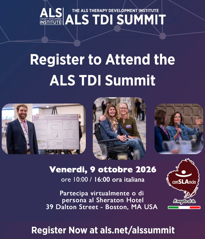 ConslancioOnlus's tweet photo. 🧪🧬🔬📊
✅🌎INVITO PER TUTTI: #conSLAncio 🇮🇹 è lieta di invitarvi al prossimo @ALSTDI #Summit #scientifico 2026 (ibrido), venerdi 9 ottobre! ❤️❤️

🔗Per effettuare l'iscrizione gratuita⬇️
https://t.co/PZNe0Srbtl

Speriamo che possiate unirvi a noi! #EndALS https://t.co/eNLnfmZdQg