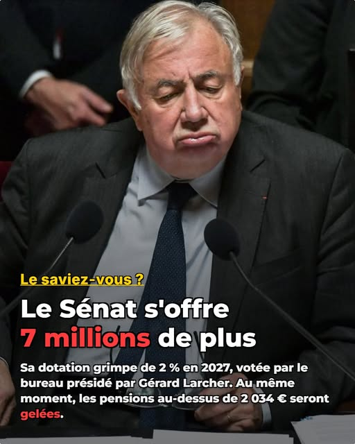 PhilsudOuest's tweet photo. Au même moment, le projet de budget 2027 prévoit de ne pas revaloriser les pensions de base au-dessus de 2 034 € par mois. Entre 1 260 € et 2 034 €, elles augmenteraient moins vite que l'inflation. Environ la moitié des retraités serait concernée https://t.co/DWRNoumCLY