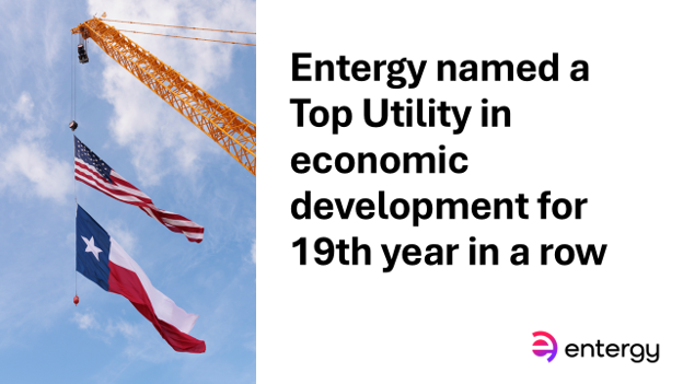 EntergyTX's tweet photo. 💡 We do more than supply electricity—we power opportunity. 

For the 19th year in a row, we’ve been named a Top Utility in Economic Development by Site Selection Magazine. 

👉 See how we’re driving growth right here at home: https://t.co/sHaHaDwI4B https://t.co/5clxu5qMH4
