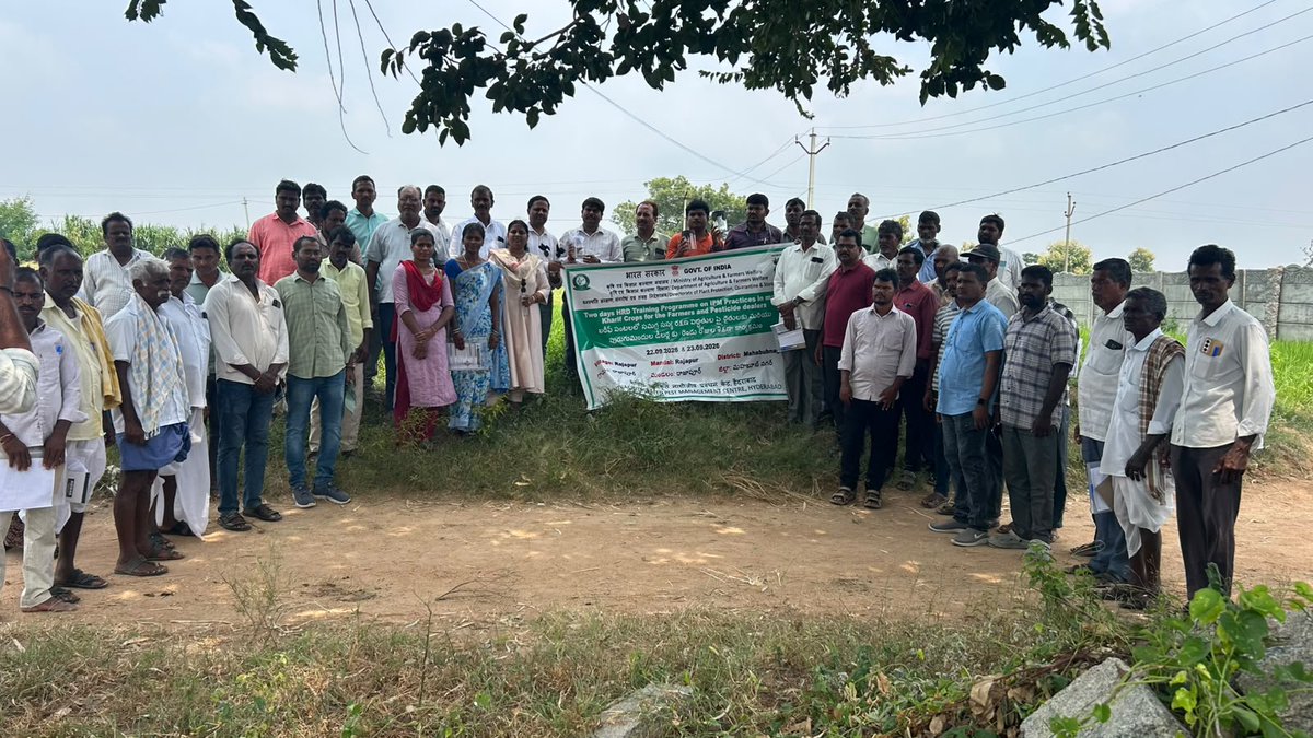 CIPMCHyd's tweet photo. A total of 87 participants, comprising farmers, pesticide dealers and officials of the State Agriculture Department, actively participated in the two-day training programme. https://t.co/G7hijOBiaA
