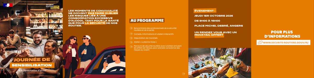 Image de Préfet de Maine-et-Loire - 🍹 Un automne en toute #responsabilité !
La préfecture organise une journée de #sensibilisation aux