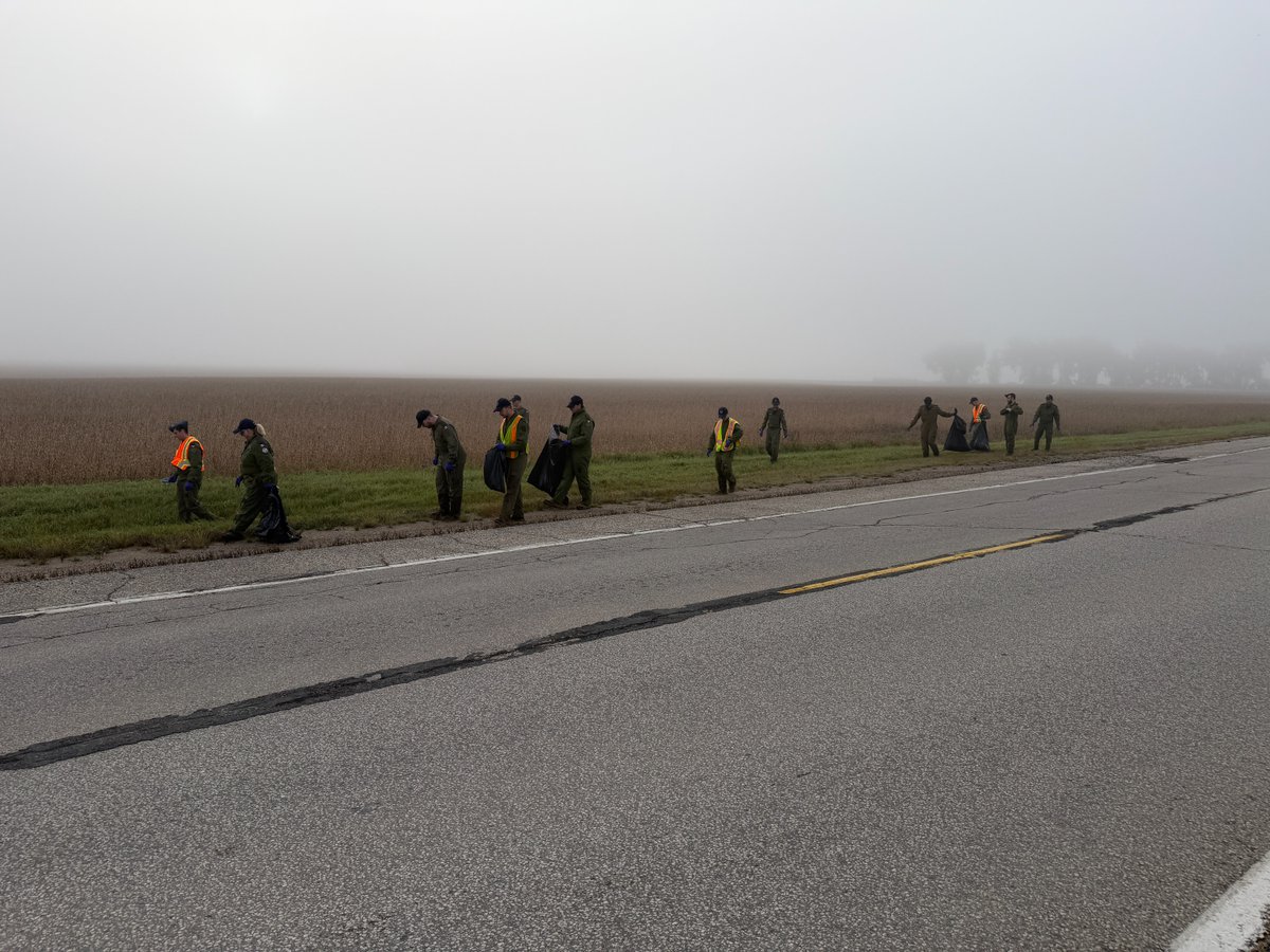 SouthportMB's tweet photo. Keeping Southport clean and safe!
Military students from 3CFFTS & KF Aerospace took part in a FOD Walk this morning, collecting debris along Southport and the highway to help reduce hazards to aircraft.
Thank you for helping keep Southport ready for flight! #Southport #FODWalk https://t.co/Y1LRTkv0YF