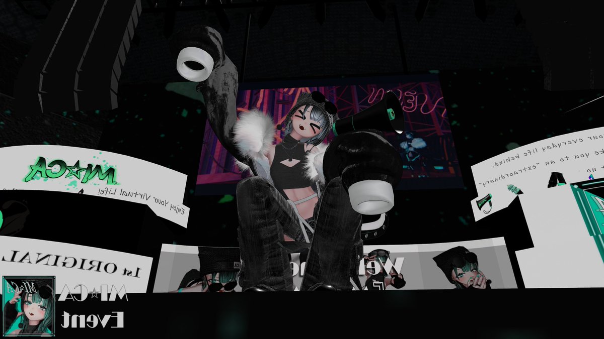 M1st_Lv's tweet photo. 【1日1MICA】36日目
「みんな〜！来てくれてありがとう〜！！」
#MICA_3D
#MICA3D ←ココ重要!流行れ！今日からこれが本物タグ！バカにしたスタッフ覚えてろ(ありがとうございます)！認知されてて嬉しい！
#VRchat https://t.co/bWv4ySOY9A