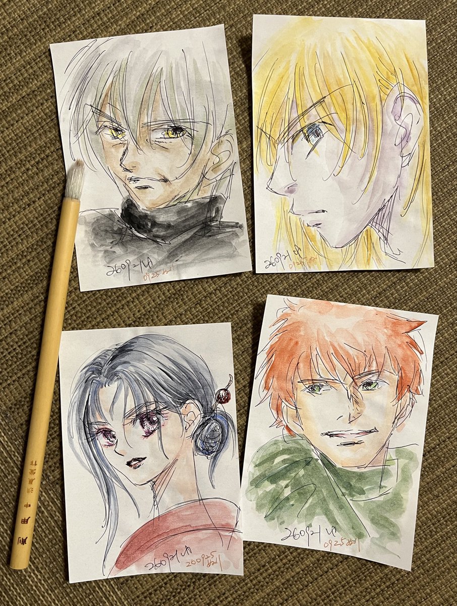 So4nknF's tweet photo. ボールペン落書きの色塗り☘️
筆は削用､持ち替えなしで細かくも広めもじゃんじゃん塗れて好きです
→ご当地の日本酒と､燕市でみつけた金物製お猪口 https://t.co/7qyW7PdHXx