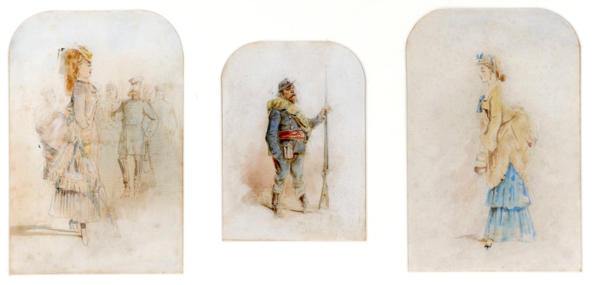 CooperBarnsley's tweet photo. 🧩 #MuseumJigsaws 🧩

Your puzzle for today is: 'Three Studies (Two Ladies and a Soldier)' by Draner

Simply follow this link: ➡ https://t.co/3CE2LnFbcM

Draner was born Jules Jean Georges Renard in Belgium and used the name 'Draner' as it was his surname spelt backwards. https://t.co/1Y9FRxbpxy