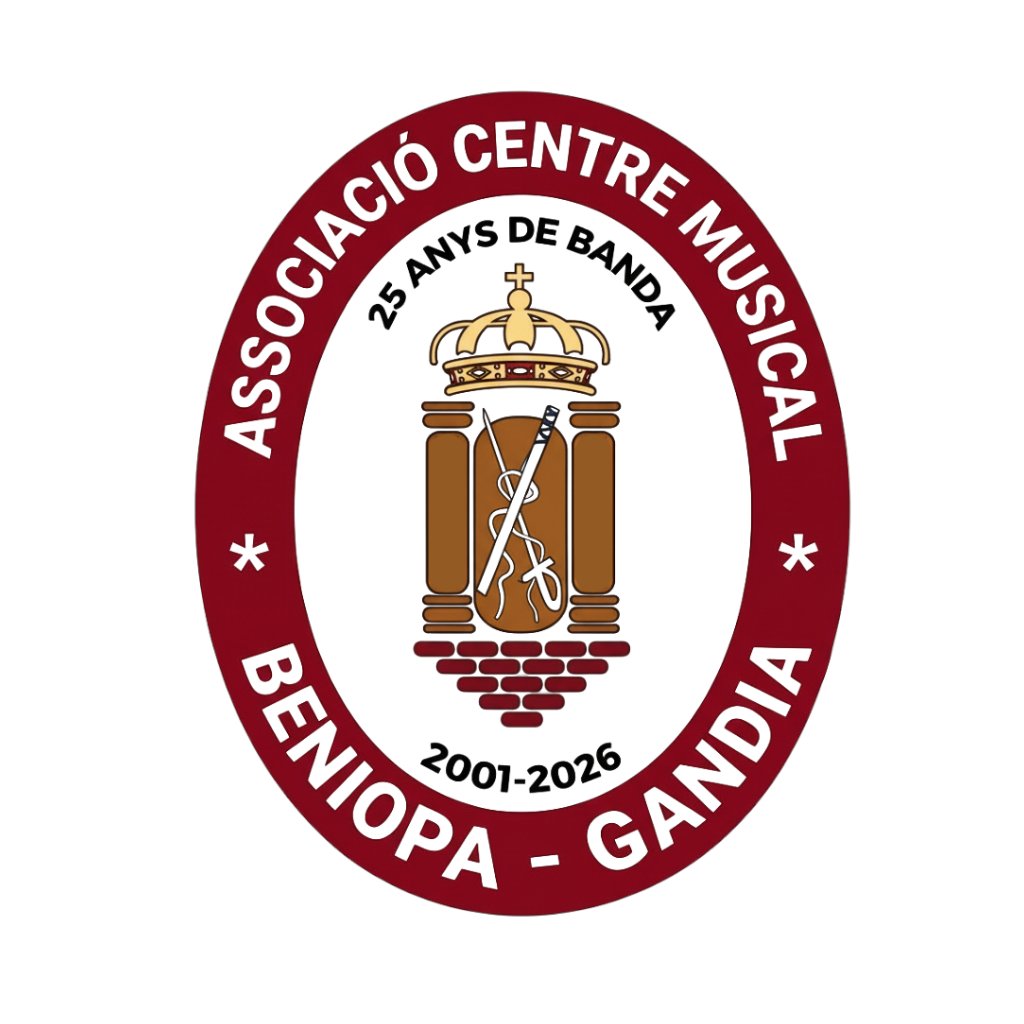 BandaBeniopa's tweet photo. Ja estem ací de nou! I tornem amb imatge renovada:

NOU LOGO!

I es que no és per a menys: enguany fem...
25 anys de Banda!

A partir d'ara estarem un poc més per ací, estigueu atents 🙂

🎶 25 anys de música. Celebrem-ho junts!🎶 https://t.co/N4HGd1BvwU