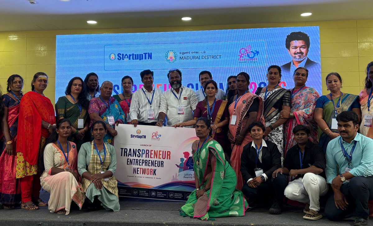 VijayAnban_offl's tweet photo. StartupTN மற்றும் Transgender Resource Center இணைந்து மதுரை அழகர்கோவில் சாலை Hotel Tamilnadu Pandian-ல் நடத்திய "Transpreneur Summit 2026 & Business Expo" நிகழ்வில் இன்று (25.09.2026) கலந்துகொண்டு குத்துவிளக்கேற்றி, ரிப்பன் வெட்டித் தொடங்கி வைத்த பொழுது.

சமூகம் மற்றும் பொருளாதார ரீதியாகத் திருநங்கை சொந்தங்கள் சுயமாக முன்னேறி வெற்றிகரமான தொழில்
முனைவோராக உருவெடுக்க நமது மக்களின் முதல்வர் தலைவர் தளபதி அவர்களின் ஆட்சியில் முழு ஆதரவும் என்றும் உண்டு! 

@CMOTamilnadu | @VijayAnbanMLA 
@TVKITWingMaduri | @BussyAnand 
#TranspreneurSummit2026 #StartupTN #TransgenderResourceCenter #InclusionAndEquality #MaduraiNorth