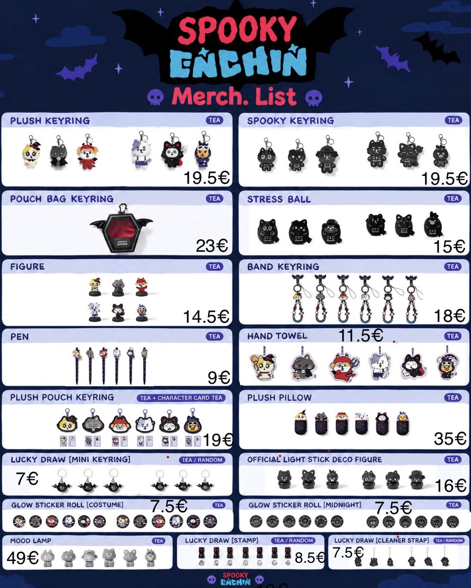 PurpleBlood_cg's tweet photo. 🩸 CG/GO SPOOKY ENCHIN ENHYPEN MERCH 🩸

▪️ Price : 7€ to 49€ 
▪️Shipping WW
▪️ Based in Korea Until November so you can combine several orders
▪️ Deadline: Out of stock

 DM to order 

#enhypen #enhypensale #enhypengo #enhypenwts #enchin #proxy https://t.co/jdEeAFLrdX