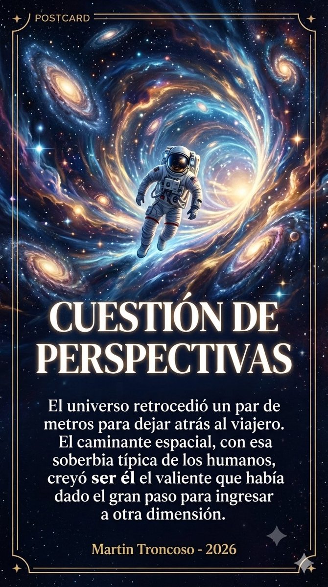 MartinTron1969's tweet photo. Nosotros no exploramos el Universo. El infinito nos explora a nosotros, que esperamos impacientes el veredicto. 

#terror #pensamentos #frases #cinema #viral https://t.co/moVPbu8Cge
