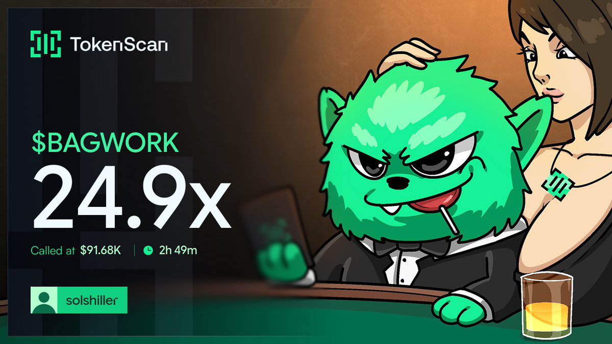 GhostCallerX's tweet photo. 25x from my call on $BAGWORK https://t.co/L02TxJhzKy