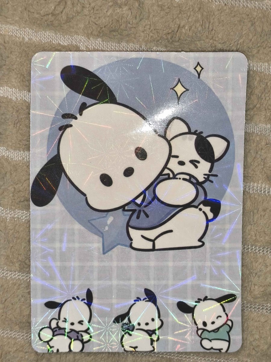 romarriell's tweet photo. MY FRIEND GAVE ME A POCCHACO CARD.. so fat so cute... https://t.co/CtxDV7qnZa