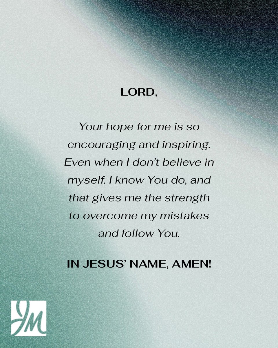 JoyceMeyer's tweet photo. Do you ever feel like God is disappointed with you? I used to feel this way until one day He said, “You know, Joyce, you’re no surprise to Me. I knew what I was getting when I got you.”

Think about it! God knows the end from the beginning, and all the days of our lives are written in His book. Every decision we’re ever going to make, good or bad, God already knew them before we ever showed up on planet Earth. He already knows today every word in our mouth that is still unuttered — even what we’re going to say a year from now.

Sometimes we go around thinking that God is so disappointed with us all the time. It’s true that we make mistakes. And we’re not supposed to be lighthearted about them — we need to take them seriously. But in spite of our mistakes, God has hope for us and knows He can change us if we’ll stay close to Him.

God’s not disappointed. He’s full of hope where we’re concerned! He believes in us more than we do ourselves.