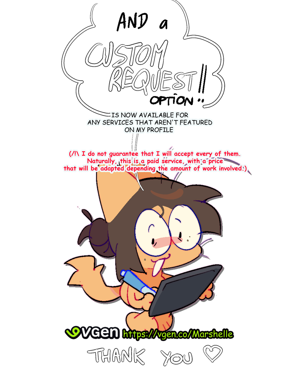 marshelledoodle's tweet photo. I don't use this account anymore, but just in case (and for the people who still see my tweets) I have my commissions open; tysm to anyone that will repost this 🥹❤️

#commissionsopen #vgencomm #vgen #commissionㅤ https://t.co/56Eelw2oNY