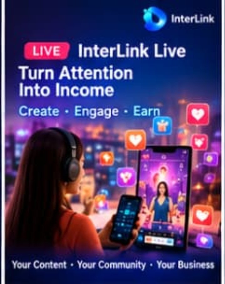 lkreddy52's tweet photo. InterLink's recent public information describes its planned livestream experience as allowing users to watch streams, interact in real time, and potentially tip streamers using ITL. � #INTERLINK #ITL #ITLG https://t.co/rF4U8RqOdQ