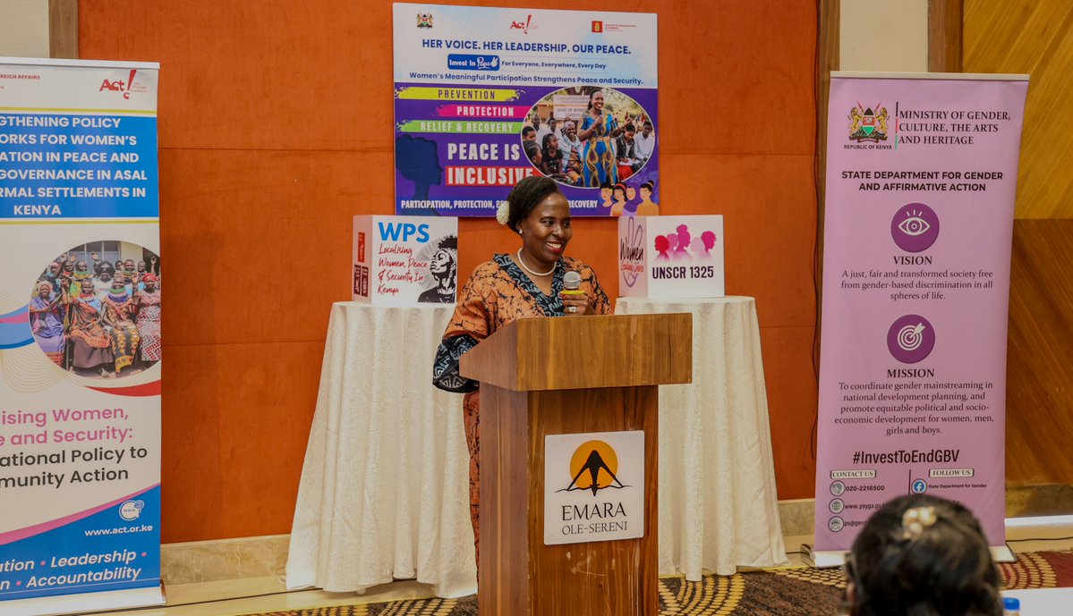 tendasasa's tweet photo. 🕊️ Women’s Voices Must Move from Participation to Influence

The Women, Peace and Security (WPS) Programme, funded by the Embassy of Denmark in Kenya, supported the National Steering Committee on WPS quarterly meeting to take stock of KNAP III on WPS implementation in Kenya. https://t.co/kYvqT3NPPk