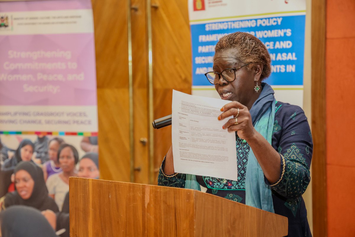 tendasasa's tweet photo. 🕊️ Women’s Voices Must Move from Participation to Influence

The Women, Peace and Security (WPS) Programme, funded by the Embassy of Denmark in Kenya, supported the National Steering Committee on WPS quarterly meeting to take stock of KNAP III on WPS implementation in Kenya. https://t.co/kYvqT3NPPk
