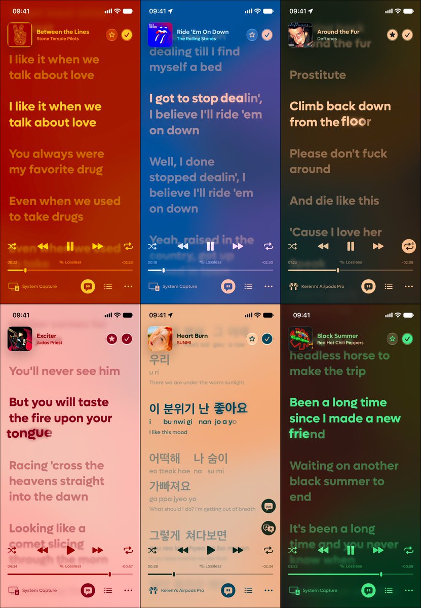 JoiTunes's tweet photo. What about lyrics? Line-synced? Word-synced? Time to take it further. Meet Glyph-Synced lyrics

Apple Music set the standard, but Joi runs on a custom engine from scratch for locked 120fps sync. 100% dark and light mode ready out of the box

And yes, it's completely will be free! https://t.co/3mjHi6Hn9s