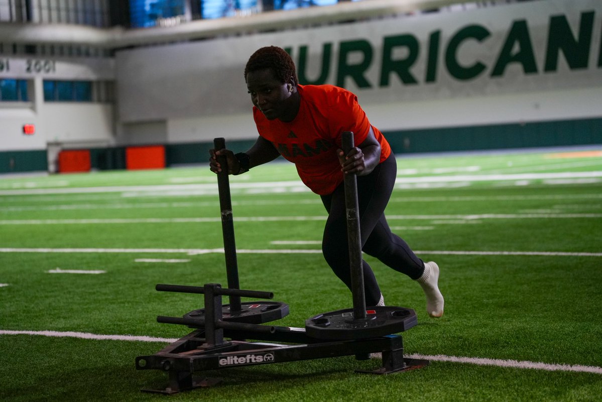 CanesTrack's tweet photo. Every rep counts. https://t.co/yb3L4ew4kC